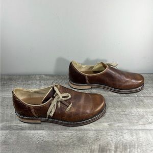 Stadler Walker Slip On Brown Distressed Leather Mens Shoes Loafers Size 11